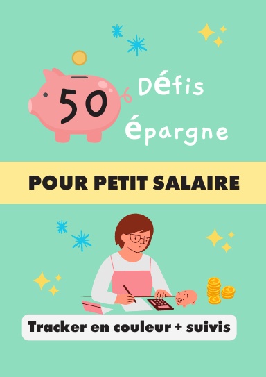 50 défis épargne : livre de défi épargne pour petit salaire 